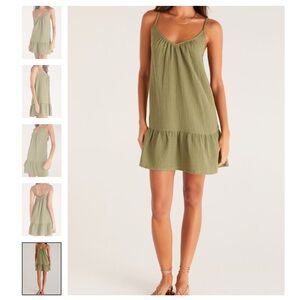 NWT Z SUPPLY Amalia gauze dress, Olive